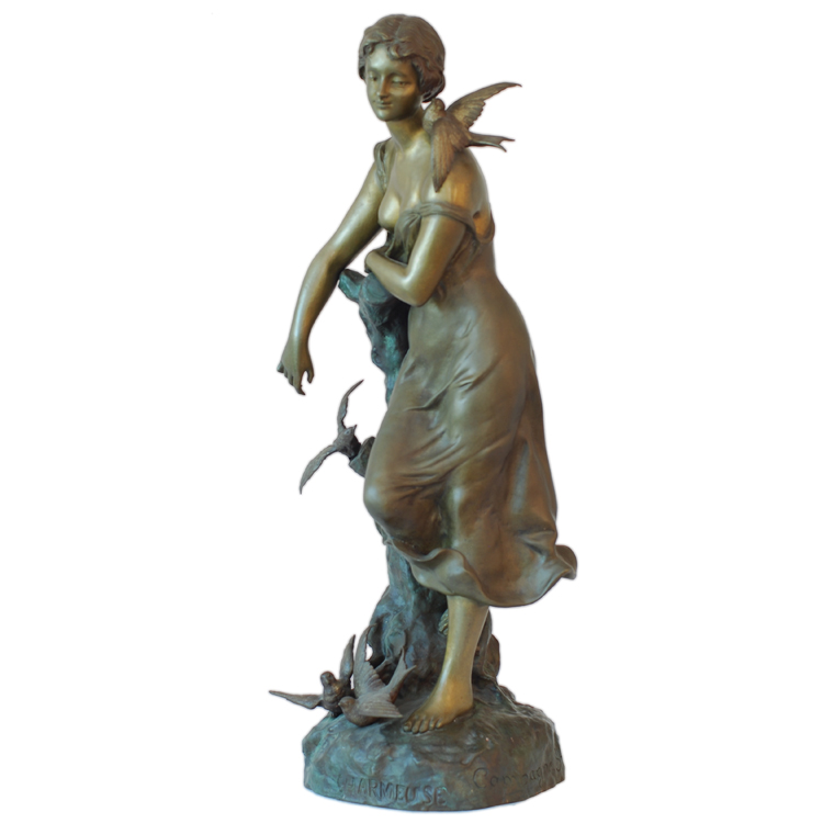 Art Nouveau Bronze Sculpture Campagne